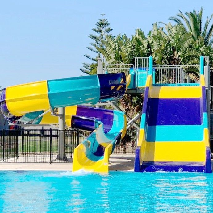 360 Fahrer/Hotel Pool Rutsche Höhe 3,5 m Resort Wasserrutsche Einfach zu installieren