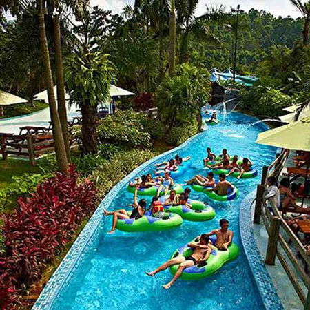 100-1000m Länge Wasserpark Faul Fluss für 1-2 Personen pro Floß