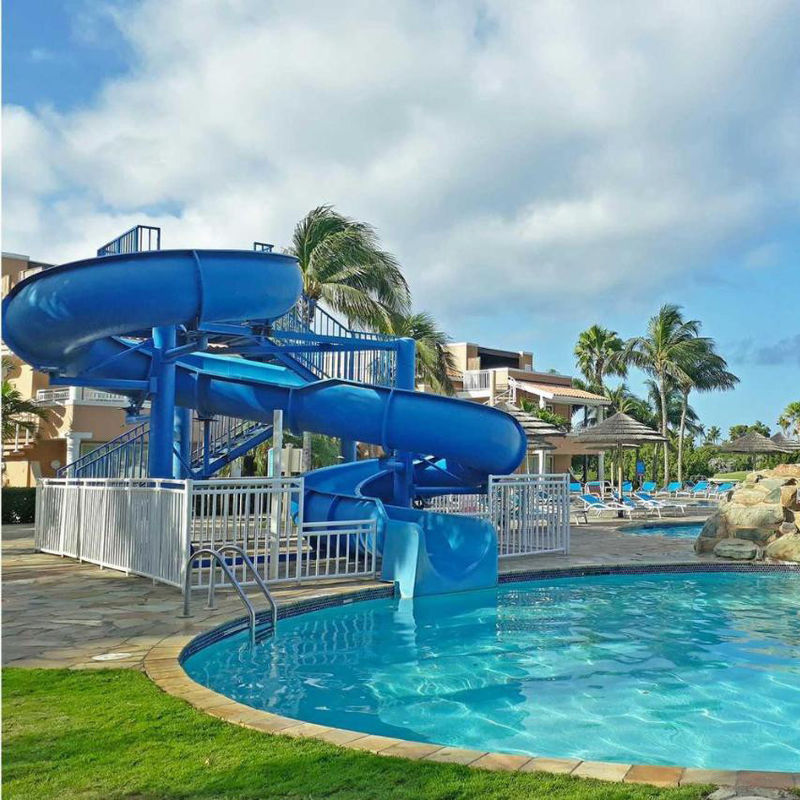 Gerade Form Hotel Pool Rutsche für 1-2 Personen im Boden Installation