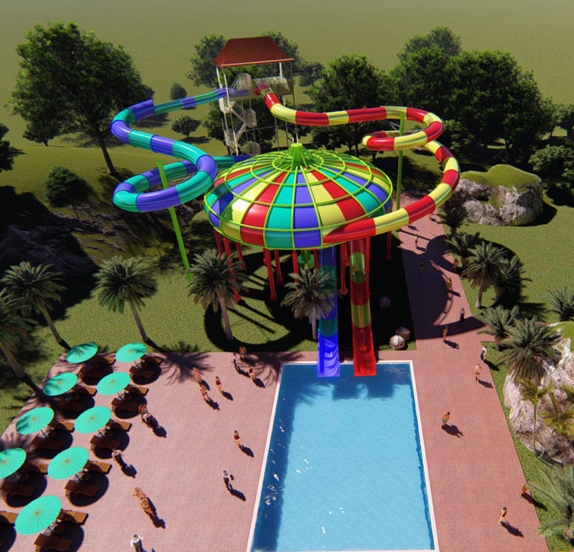 Verloren im Weltraum Bow Wasserrutsche mit Liste Big Tobogan Für Aquapark