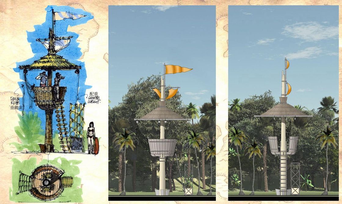 Erweiterte 3D-Aqua-Themenparklandschaft Software mit Kundenbewertungen von 5 USD / Quadratmeter