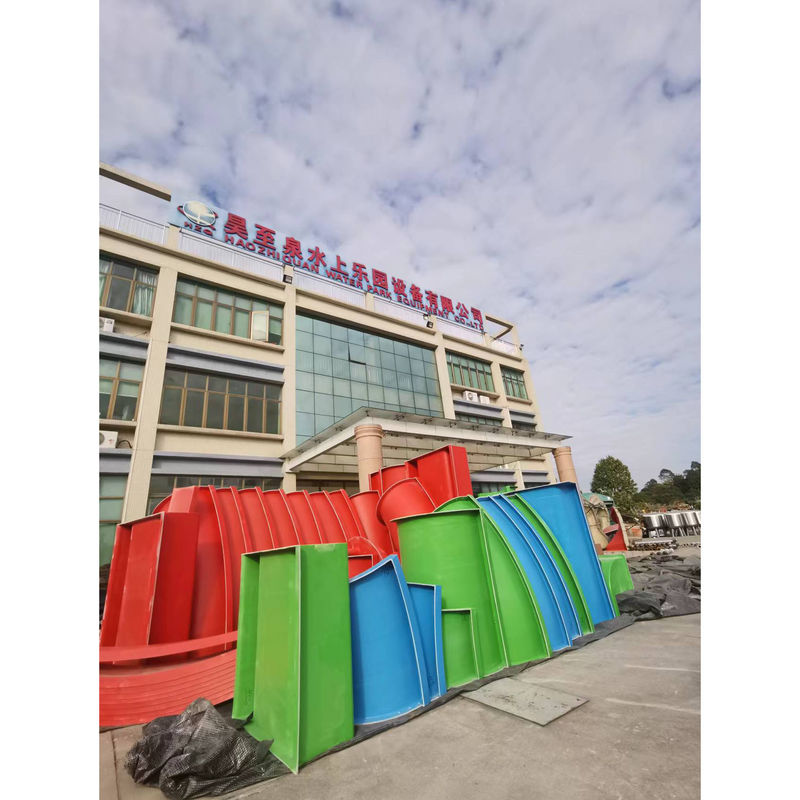Anpassung 6 Kinder Kapazität Outdoor-Kids-Pool-Rutsche Für Familie Splash-Pool