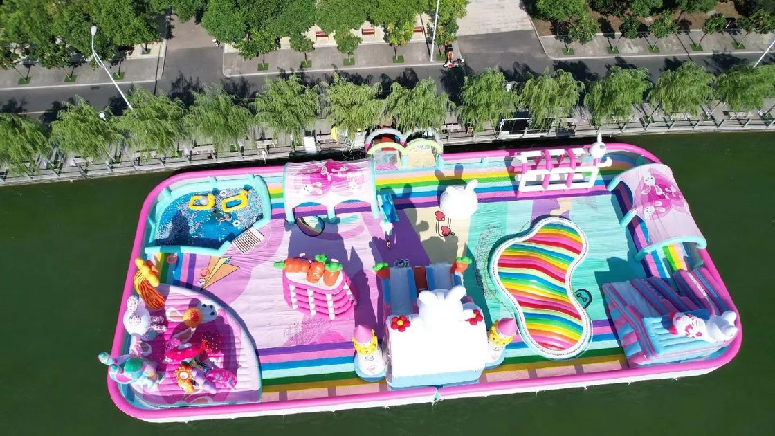 Anpassungsfähige aufblasbare Wasserschloss von aufblasbarem Wasserpark für Ihr Wasserparkgeschäft