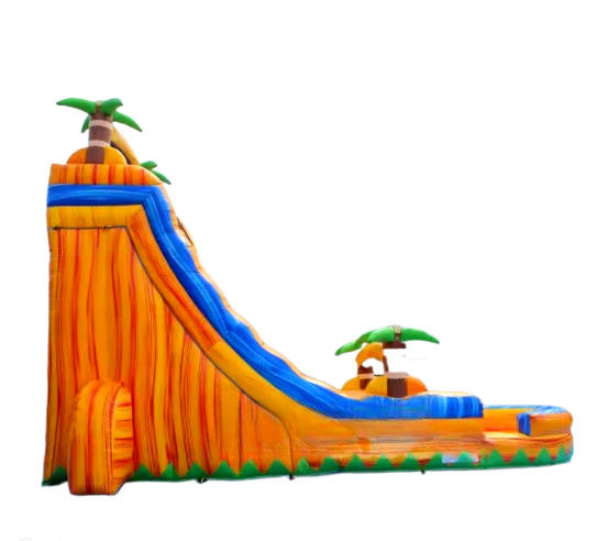 Kommerzielle farbenfrohe Thema aufblasbare Wasserrutschen Außen aufblasbare Spielplatz Wasserrutsche PVC aufblasbare große Sprung